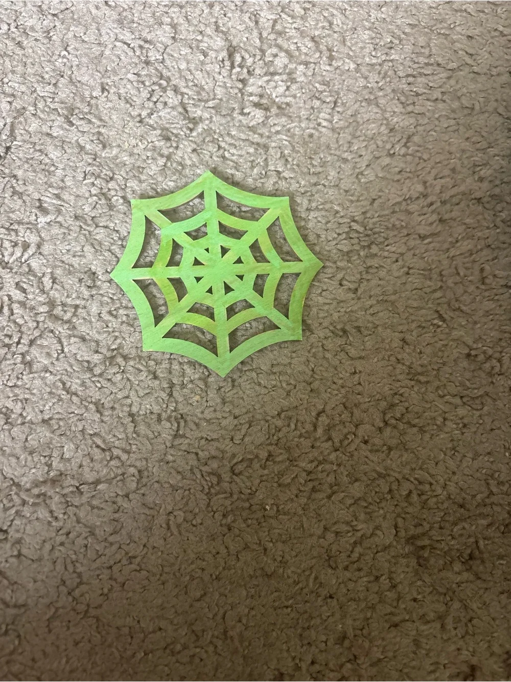Green Spiderweb Table Confetti - Party Decoration